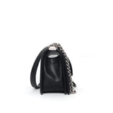 Chanel Boy Chervon Old Medium | Black Caviar Silver Hardware