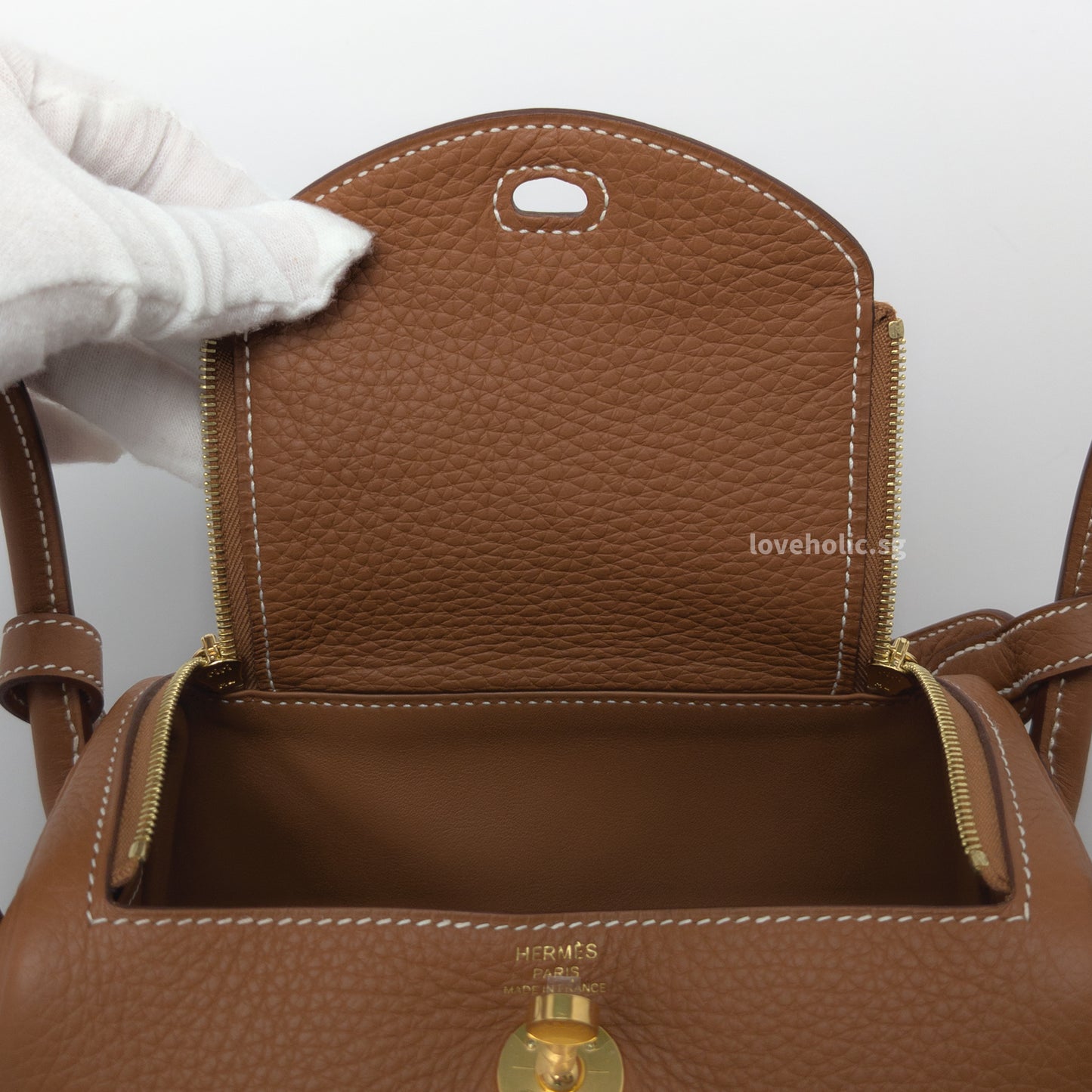 Lindy Mini | Gold Taurillon Clemence Gold Hardware