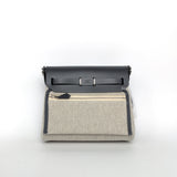 Hermes Herbag 20 | Ecru Ardoise/Ardoise Palladium Hardware-back