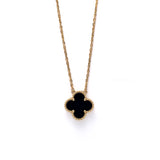 Van Cleef & Arpels VCA Vintage Alhambra Necklace  | Onyx  18K Gold Hardware