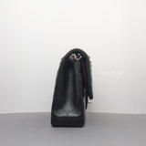 Classic Flap Medium | Black Lambskin Silver Hardware