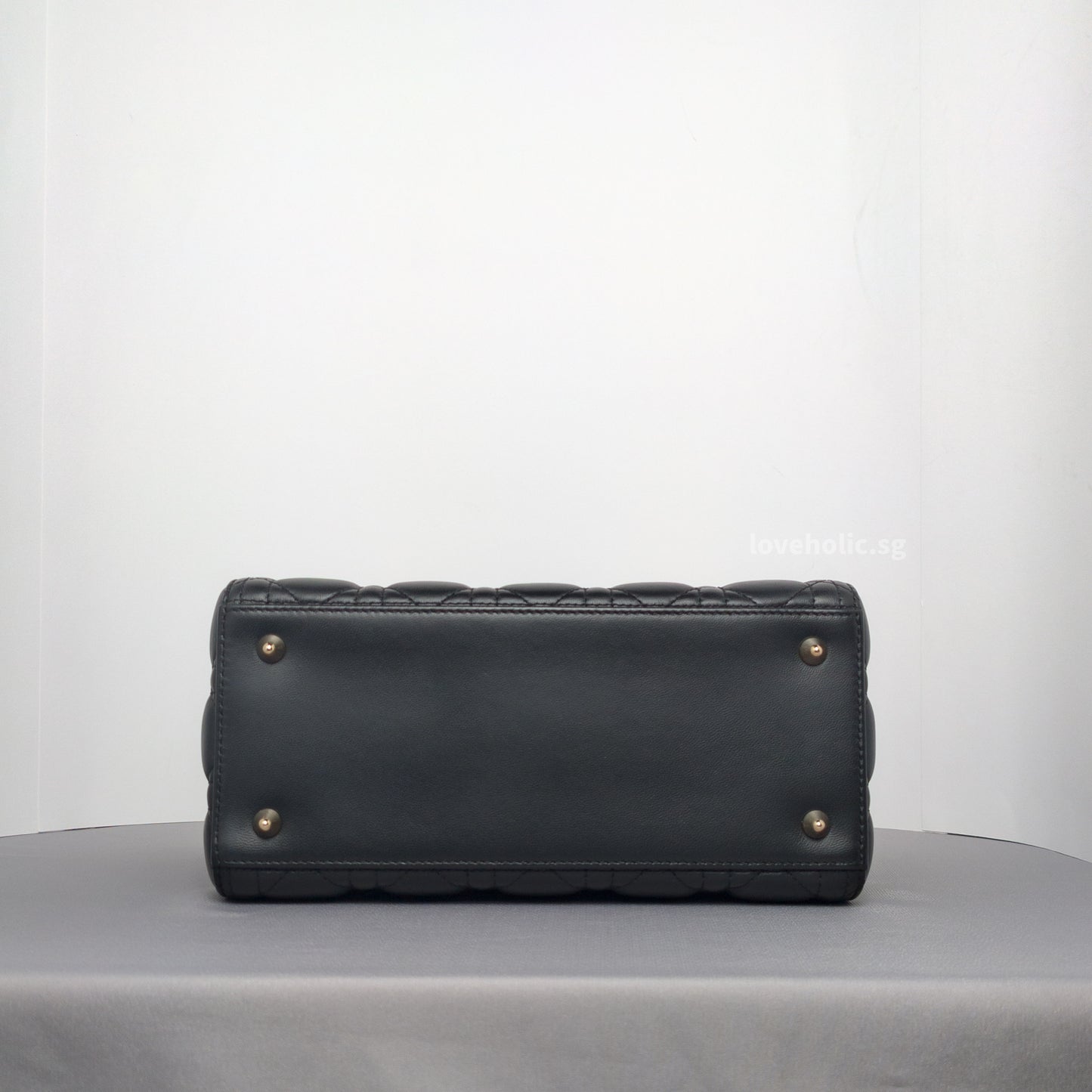Lady Dior Medium | Black Lambskin Gold Hardware