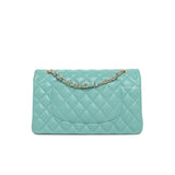 Chanel Classic Flap Medium | 21S Tiffany Blue/Green Caviar Silver Hardware