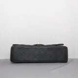 Classic Flap Medium | Black Caviar Light Gold Hardware