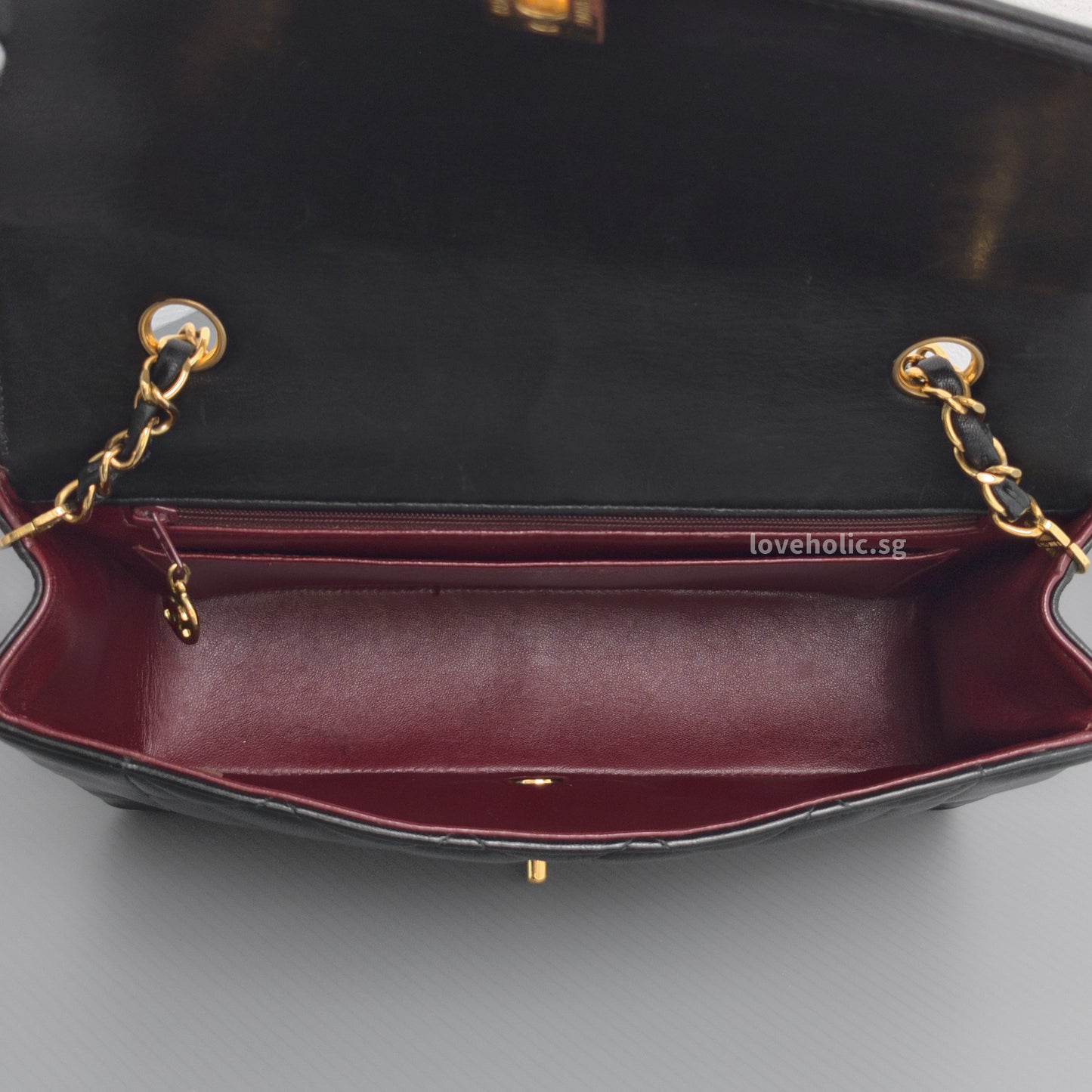 Diana Medium  | Black Lambskin 24K Gold Hardware