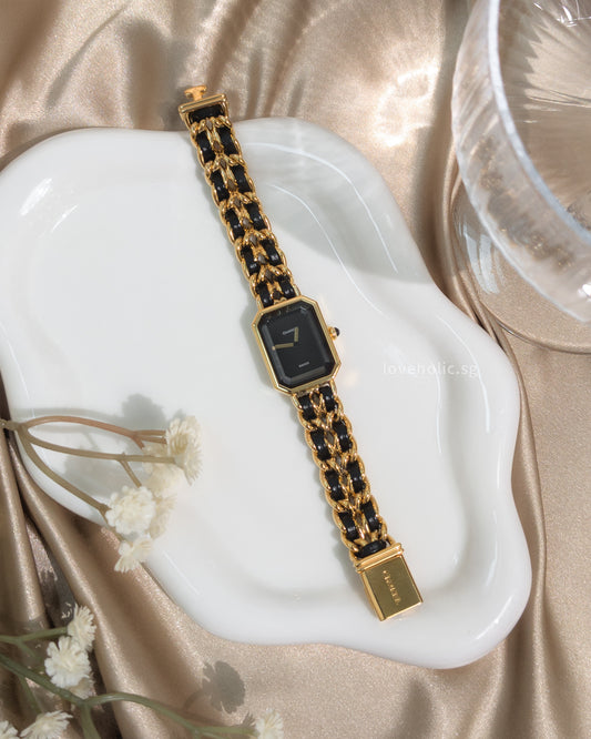 Chanel Vintage Premiere Watch 1987 Size S | 24K Gold Hardware-main