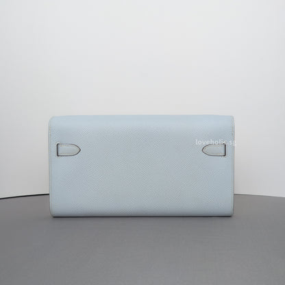 Hermes Kelly To Go Bleu Brume Epsom Gold Hardware-back