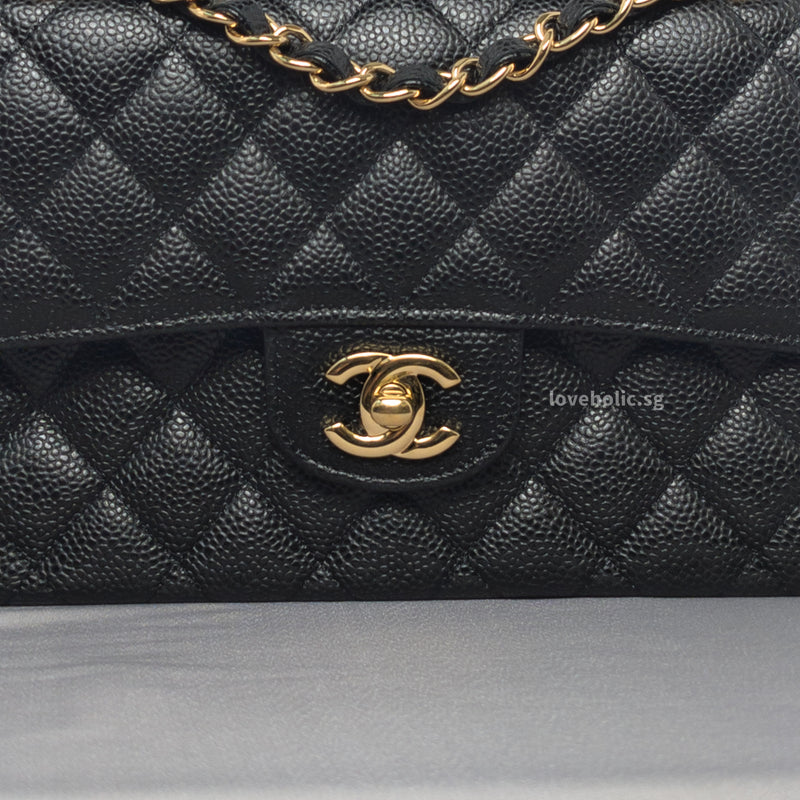 Chanel Classic Flap Small | Black Caviar Gold Hardware