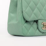 Chanel Classic Flap Mini Square | 21C Light Green Lambskin Light Gold Hardware