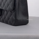 Classic Flap Medium | Black Lambskin Silver Hardware