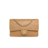 Chanel Vintage Classic Flap Medium | Caramel/Dark Beige Lambskin 24K Gold Hardware