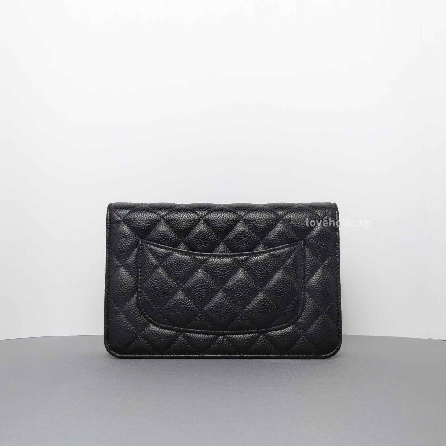 Chanel Wallet On Chain Black Caviar Gold Hardware-back