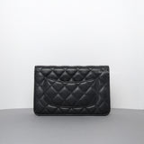 Chanel Wallet On Chain Black Caviar Gold Hardware-back