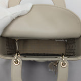 My ABC Lady Dior Small | Beige Lambskin Light Gold Hardware