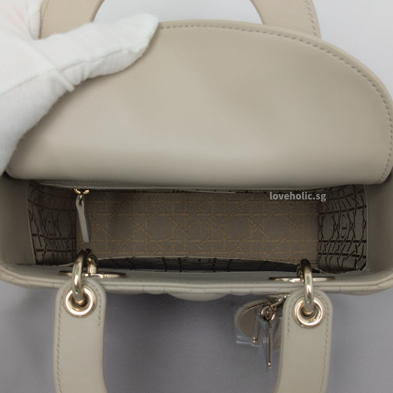 My ABC Lady Dior Small | Beige Lambskin Light Gold Hardware