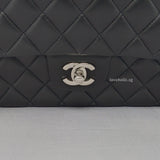 Classic Flap Medium | Black Lambskin Silver Hardware