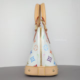 Louis Vuitton Alma BB Multicoloured Canvas Gold Hardware-details