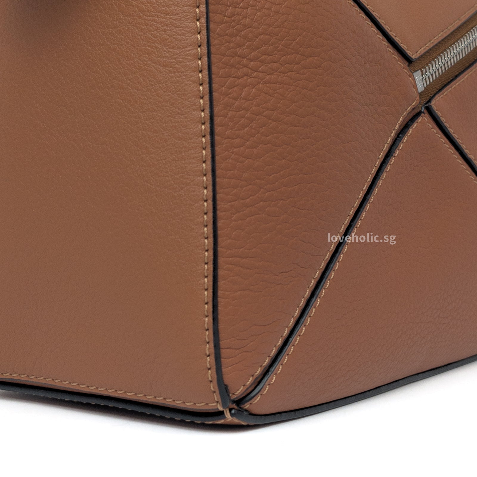 Loewe Puzzle Small | Tan Calfskin Silver Hardware-3232 – loveholic