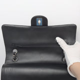 Classic Flap Medium | Black Lambskin Silver Hardware