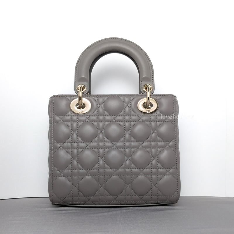 Dior My ABC Lady Dior Small | Taupe Lambskin Silver Hardware-back