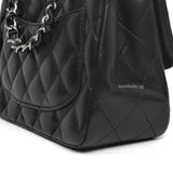 Chanel Classic Flap Mini Square | Black Lambskin Silver Hardware