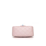 Chanel Classic Flap Mini Square | 16 S Light Pink Lambskin Silver Hardware