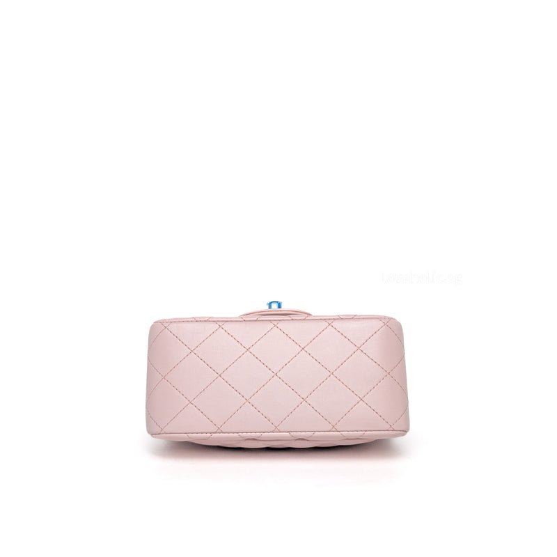 Chanel Classic Flap Mini Square | 16 S Light Pink Lambskin Silver Hardware