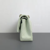 Classic Flap Medium | 22C Light Green Caviar Light Gold Hardware