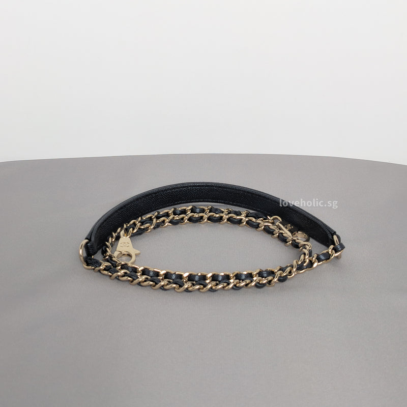 Coco Handle Small | 20K Midnight Blue Caviar Light Gold Hardware