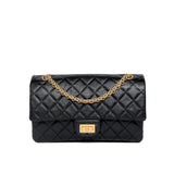 Chanel Reissue 2.55 Small | Black Aged Calfskin Gold Hardware