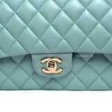 Chanel Classic Flap Medium | 20C Tiffany Blue Caviar Light Gold Hardware