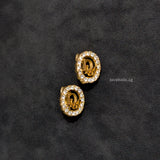 Dior Vintage Earrings  | Clip on  Gold Hardware-modelshots