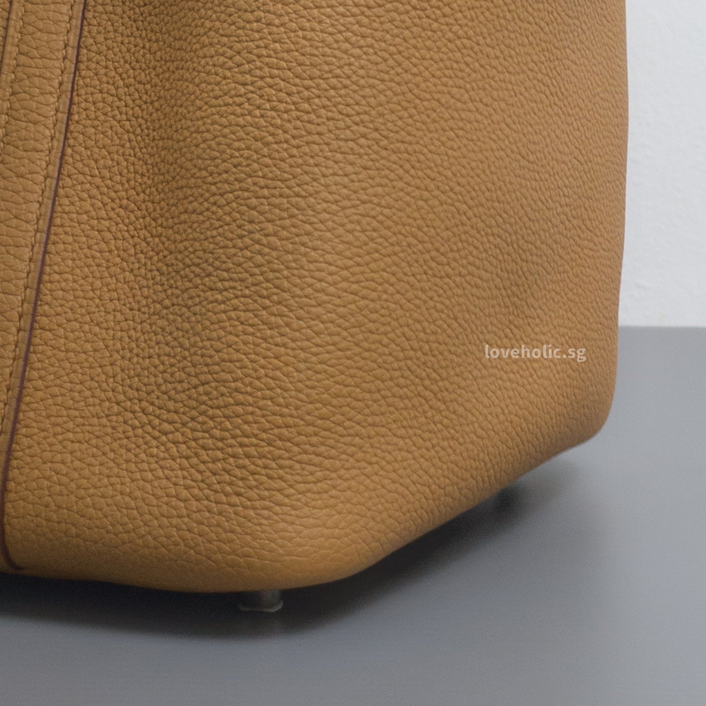 Picotin Lock 18 Sesame Taurillon Clemence Palladium Hardware