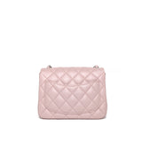 Chanel Classic Flap Mini Square | 16 S Light Pink Lambskin Silver Hardware