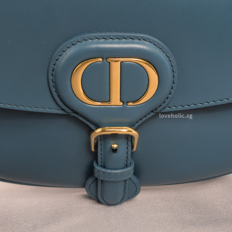 Dior Bobby Medium | Deep Ocean Blue Calfskin Gold Hardware