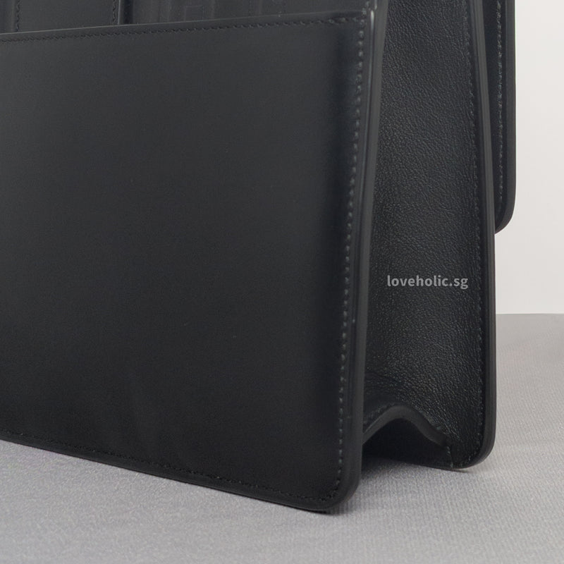 Montaigne 30 Black Calfskin Gold Hardware