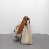 Hermes Herbag Mini 20 | Ecru Beige/Fauve Gold Hardware