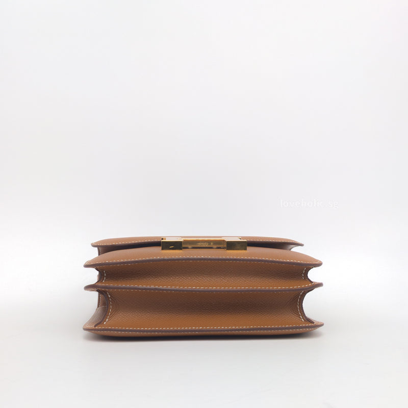 Hermes Constance 18 Mini | Gold Epsom Gold Hardware