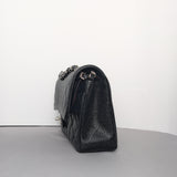 Chanel Classic Flap Small | Black Caviar Silver Hardware-details