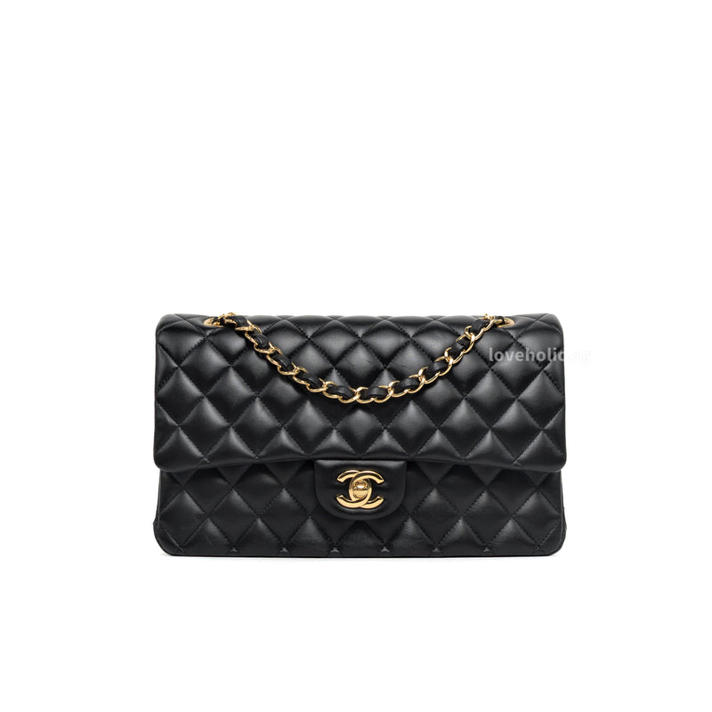 Chanel Classic Flap Medium | Black Lambskin Gold Hardware