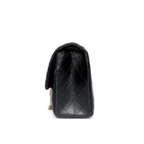 Chanel Reissue 2.55 Small | Black Aged Calfskin Gold Hardware