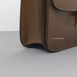 Box Teen | Camel Calfskin Brushed Gold Hardware