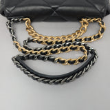 Chanel 19 Small | Black Lambskin Multicolored Hardware