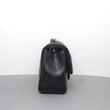 Classic Flap Mini Rectangle | 17B/17C Black Caviar Light Gold Hardware