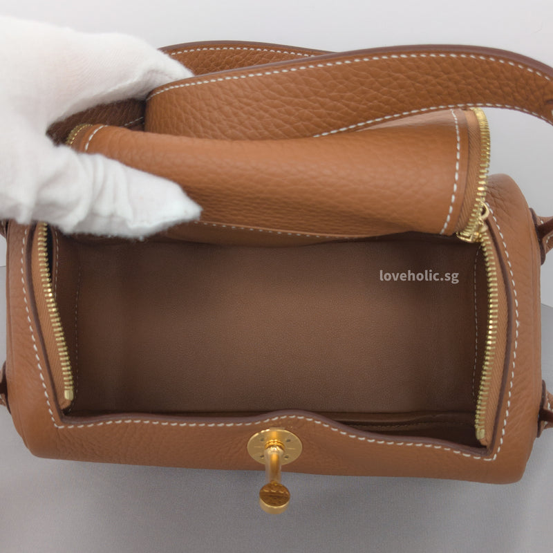 Lindy Gold Taurillon Clemence Gold Hardware