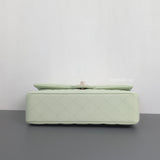 Classic Flap Medium | 22C Light Green Caviar Light Gold Hardware