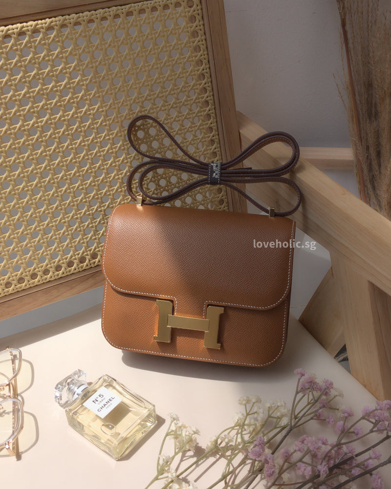 Hermes Constance 18 Mini | Gold Epsom Gold Hardware-main