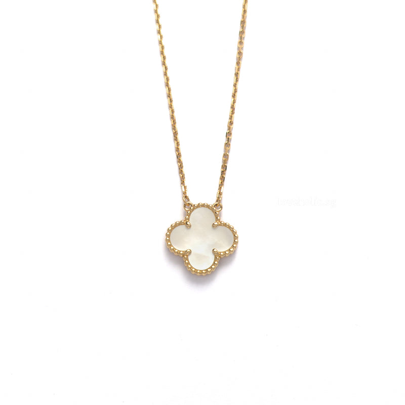 Van Cleef & Arpels VCA Vintage Alhambra Necklace Mother Of Pearl |   18K Gold Hardware