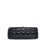 Dior Caro Medium | Black Patent Cannage Leather Ruthenium Hardware