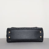 Coco Handle Small | 20K Midnight Blue Caviar Light Gold Hardware